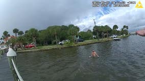 WATCH: Florida deputy jumps in river to arrest accused boat burglar