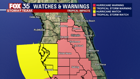 Hurricane Ian: Tropical storm watch issued for Central Florida counties