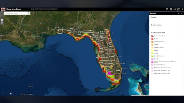 Florida evacuation zones, maps and routes: How to find your evacuation zone ahead of Hurricane Ian