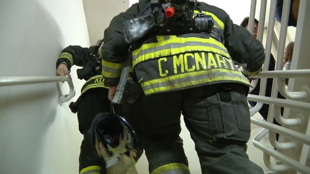 Central Florida firefighters mark 9/11 with stair climb