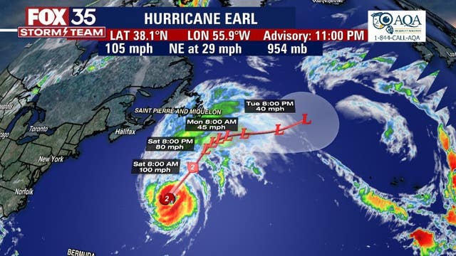 Hurricane Earl intensifies, could bring dangerous rip currents to Florida beaches