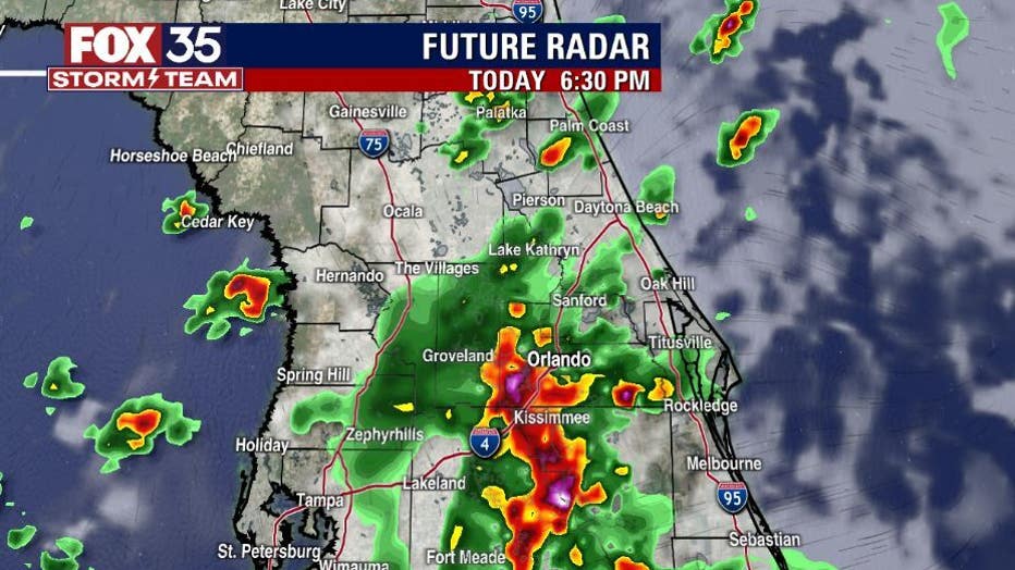 Orlando Weather Forecast More Thunderstorms Ahead For Parts Of Central   6pm Radar 1 