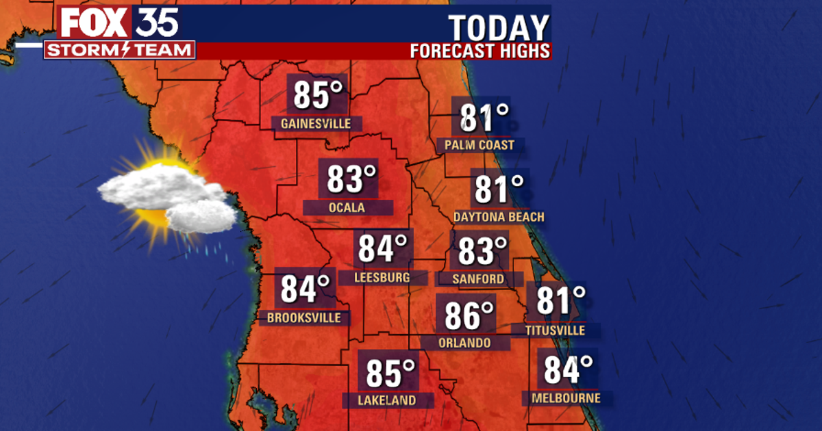 Orlando weather forecast: Warm with a few showers on the way for ...