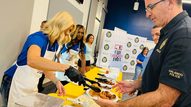 FOX 35 Care Force: Thanking Central Florida's first responders with a hot meal after Hurricane Ian