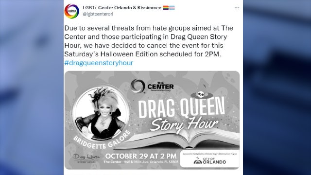 Orlando LGBT+ Center cancels drag queen event over threats from hate groups