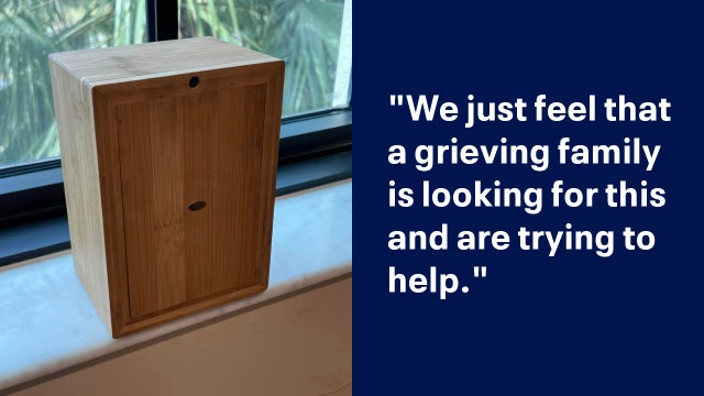 Florida police department hopes social media will help reunite lost ashes with someone's family