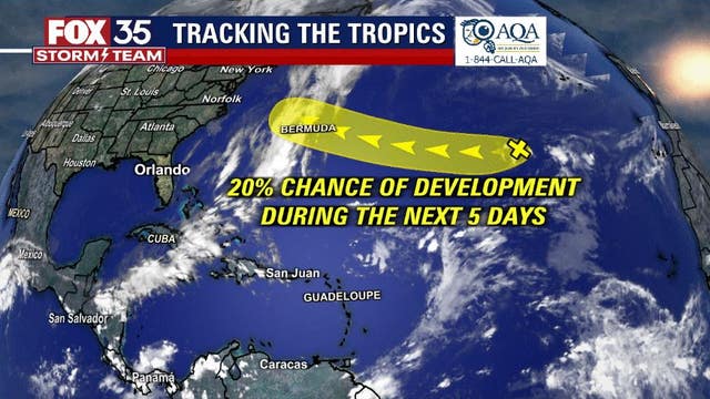 Weak disturbance being monitored in the Atlantic by National Hurricane Center