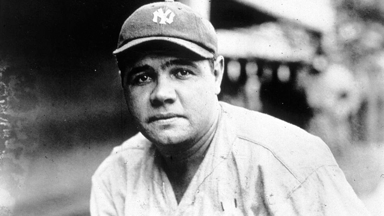 babe ruth under cap