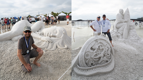 Florida sand sculpting competition boasts incredible masterpieces, hosts 40,000 attendees