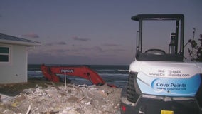 Clean-up process beginning after Hurricane Nicole strikes homes along Florida's Atlantic Coast