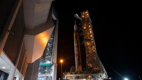 Artemis 1 begins rollout to Kennedy Space Center launchpad ahead of 3rd liftoff attempt