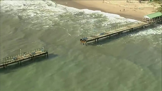 Tropical Storm Nicole: Broward County pier partially collapses after storm makes landfall as hurricane