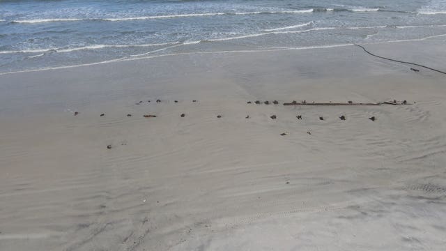 Mystery items found on Daytona Beach Shores after beach eroded by Hurricane Nicole
