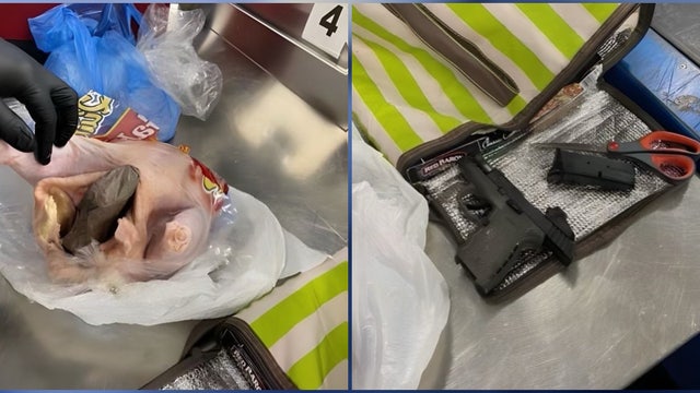 TSA confiscates gun hidden in chicken butt at Florida airport