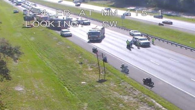Crash causing backups on I-4 East in Volusia County