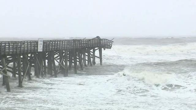 VIDEO: Will Flagler Beach pier survive Hurricane Nicole?