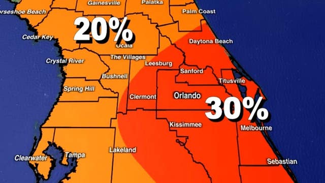 Warm weekend with some rain possible in Central Florida