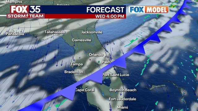Orlando weather: Front to bring cooler air to Central Florida this week
