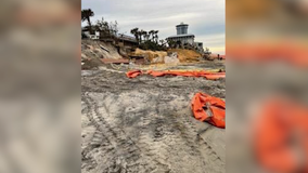 Person who cut Volusia County's temporary sea walls wasn't just passing by: Officials