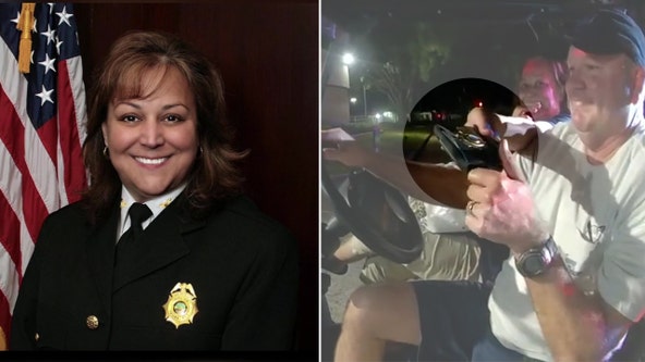 Tampa police chief resigns after footage shows her flashing badge in golf cart traffic stop