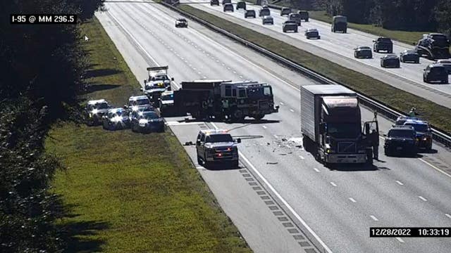 1 dead in I-95 crash involving semi in Flagler County: troopers