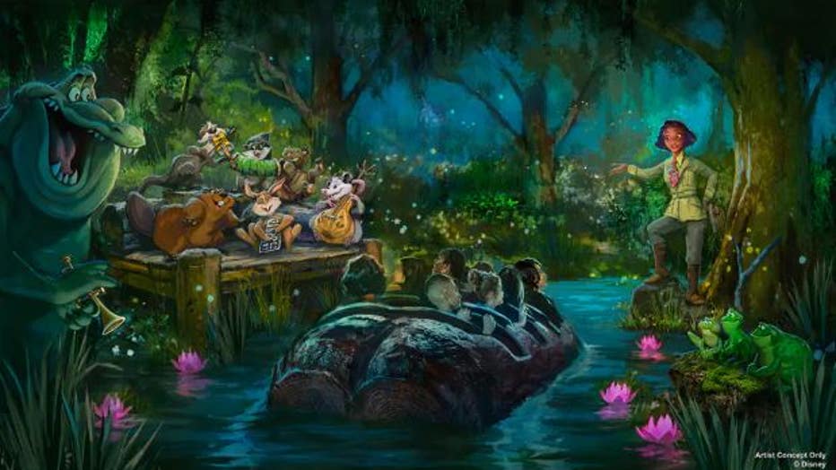 Here’s what it will look like after Tiana’s Bayou Adventure retheming