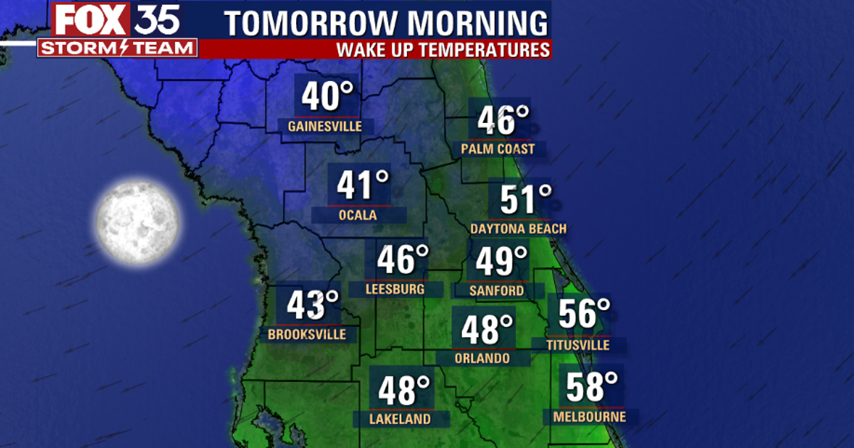 Cold front brings cooler overnight temps to Central Florida | FOX 35 ...