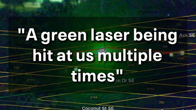 Brevard County helicopter pilot temporarily blinded by green laser shot into cockpit; man arrested, police say