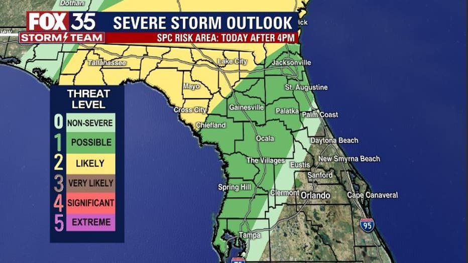 County-by-county: Strong To Severe Storms Possible In Florida Ahead Of ...