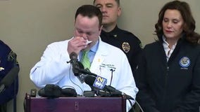 Medical chief breaks down while speaking about MSU shooting victims