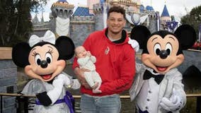 Patrick Mahomes spends quality family time at Disneyland a day after winning Super Bowl LVII