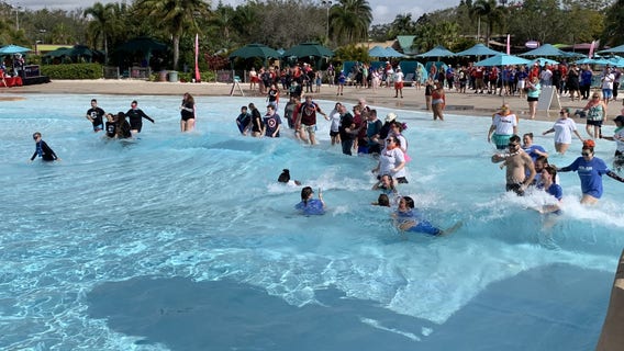 People take a 'polar plunge' to raise money for Special Olympics