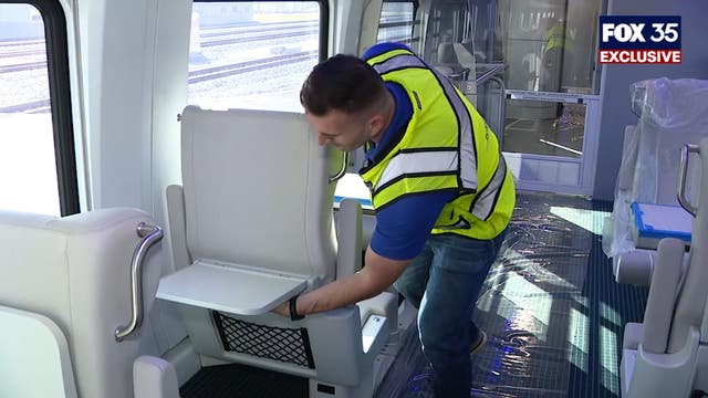 First look at Brightline's 'Orange 2' train as officials say rail line to Orlando 90% complete