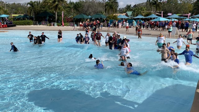 People take a 'polar plunge' to raise money for Special Olympics