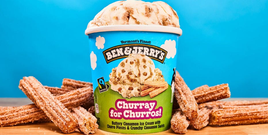 Churray for Churros!': Ben & Jerry's unveils cinnamon ice cream | FOX 35  Orlando