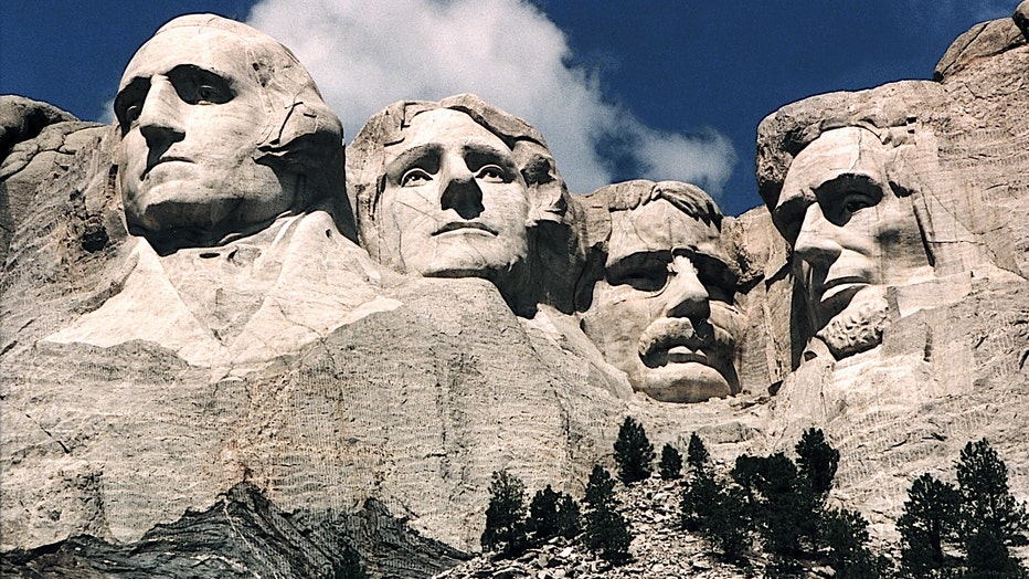 This June 1995 photo shows Mt. Rushmore,