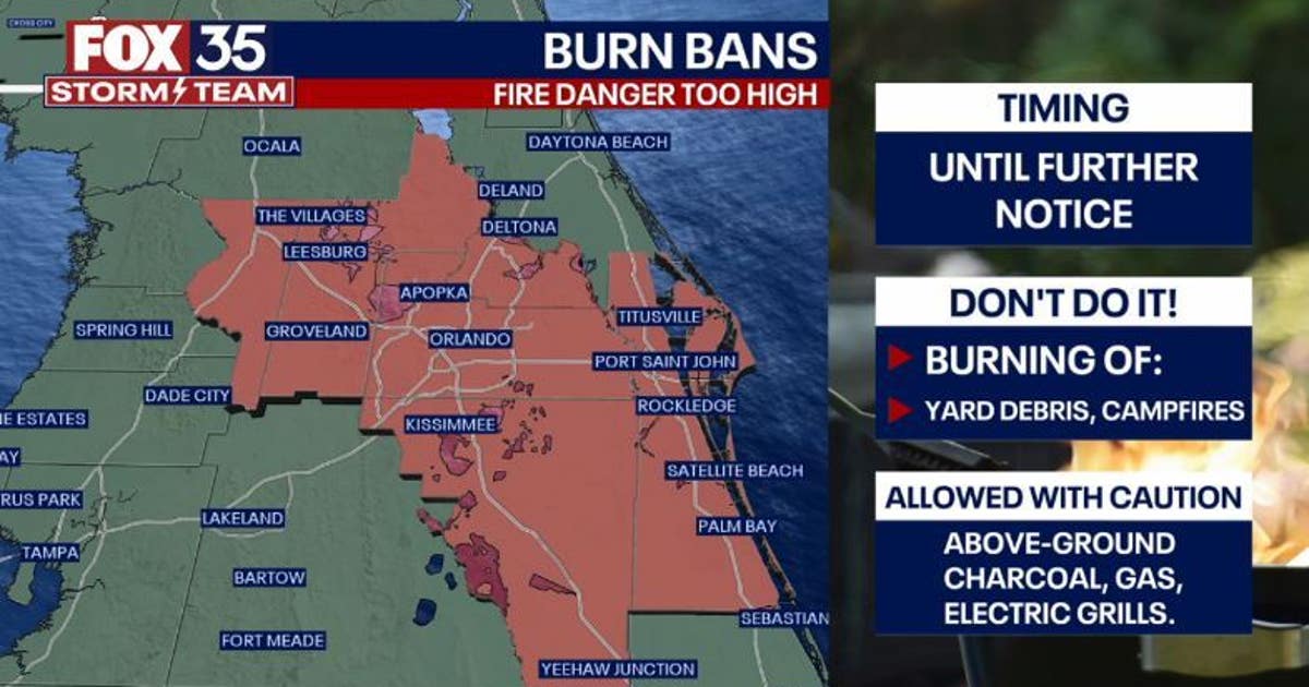 Orlando weather: Burn bans issued across Central Florida amid dry ...