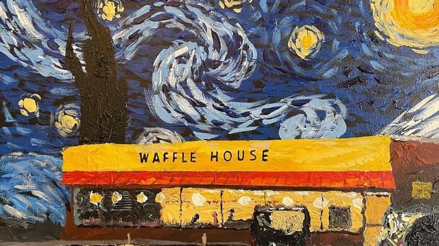 'Starry Waffles' painting charms viewers, but the story behind it will warm your heart