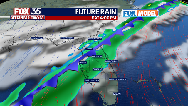 Orlando Weather Forecast: System to bring weekend showers, thunderstorms to Central Florida