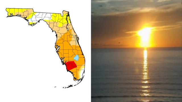 MAP: Majority of Central Florida is in moderate or severe drought