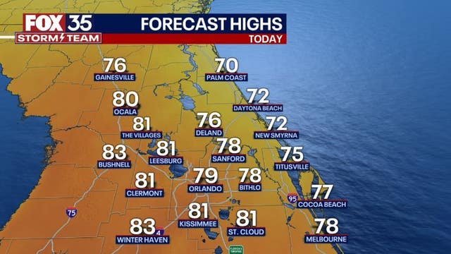 Orlando weather: Not as hot in Central Florida, but near-record heat returns this weekend