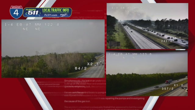 FHP warns of heavy smoke along I-4 due to wildfire in Volusia County