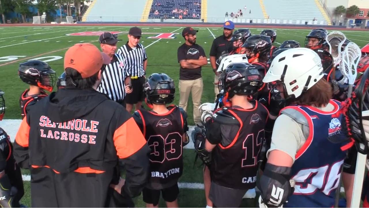 Sanford Bats Lacrosse Club has innaugural game against Lake Brantley