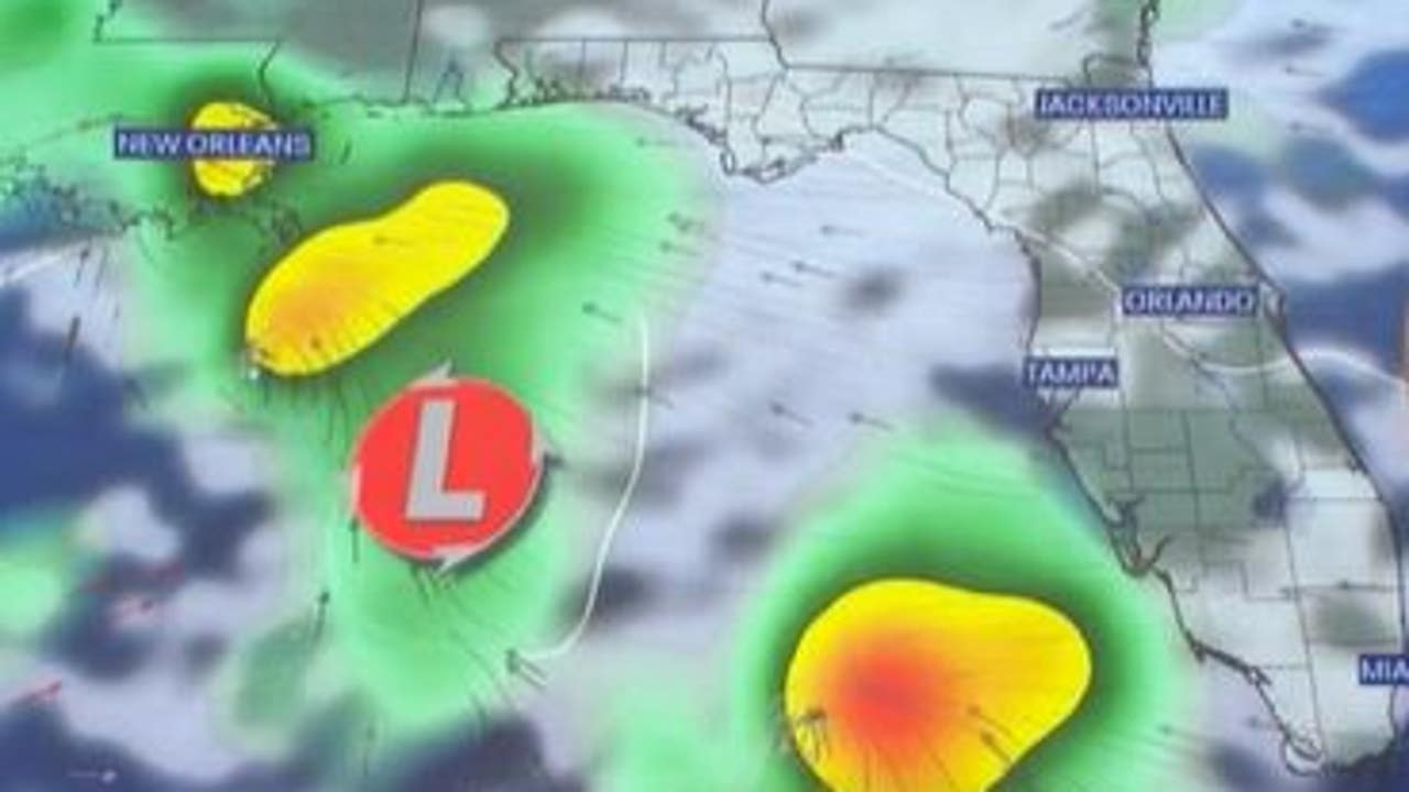 Potential low pressure system being monitored near Florida