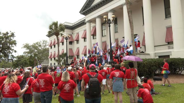 Bathroom bill backed by Florida lawmakers as drag queens march on Tallahassee
