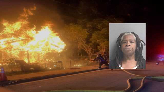 Florida woman intentionally sets her own house on fire, crews say
