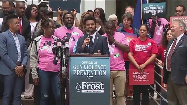 Rep. Maxwell Frost joined by survivors of gun violence to push for policy changes