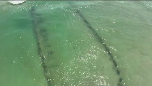 Mysterious, possible shipwreck visible off Florida coast near Daytona Beach Shores