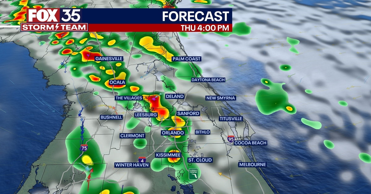Orlando Weather Forecast: Daily storms possible through weekend | FOX ...