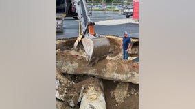 Large hole opens up in Ocala’s Gaitway Plaza parking lot